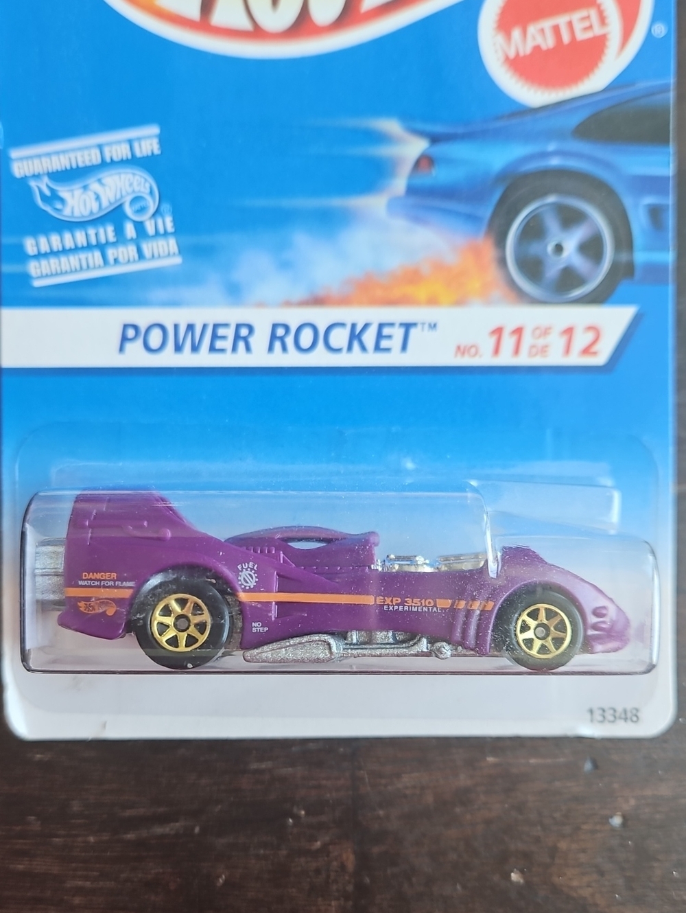 Canadian Version Power Rocket - 1995 Hot Wheels Car